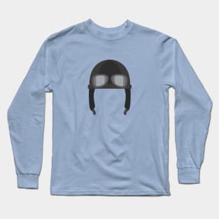 Retro Pilot hat design Long Sleeve T-Shirt